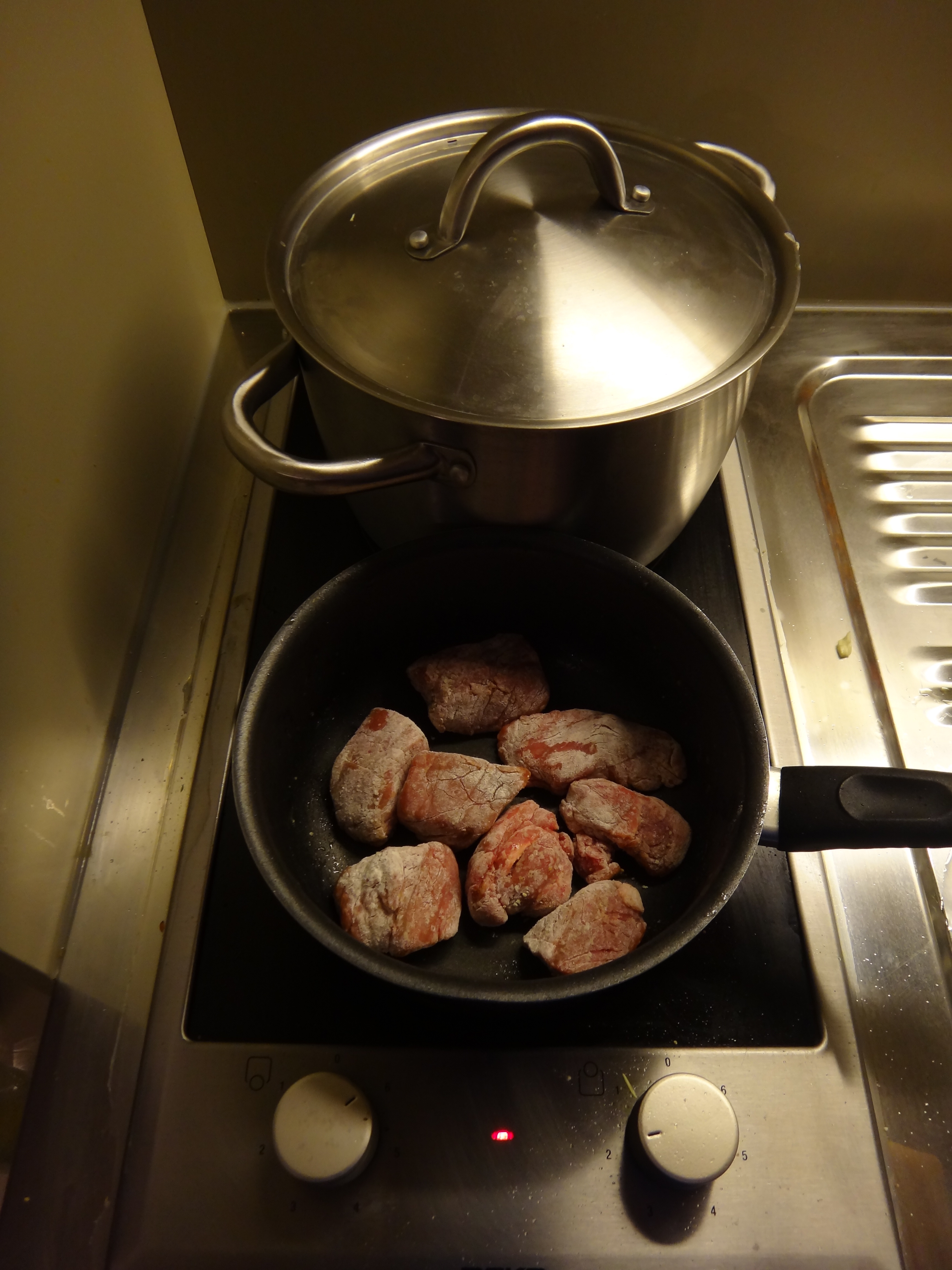 Frying Meat