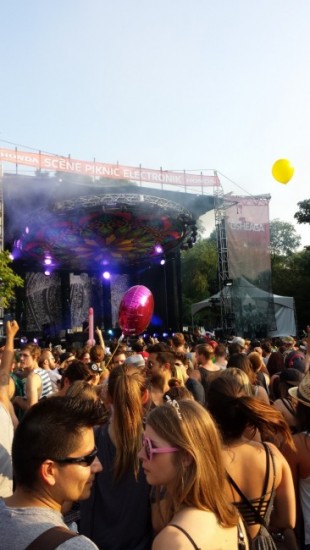 The piknik electronique stage was hopping all weekend.