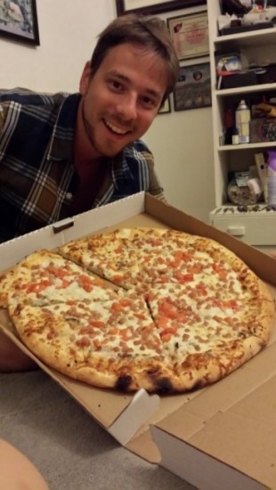 Finish the festival with a pizza that's at least 4 times the size of your face. 