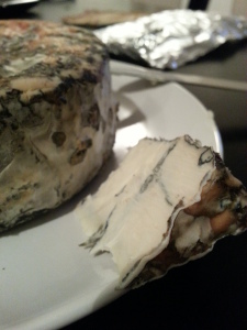 One of Billy's homemade cheeses.