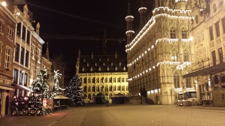 Grote Markt, Leuven during Christmas