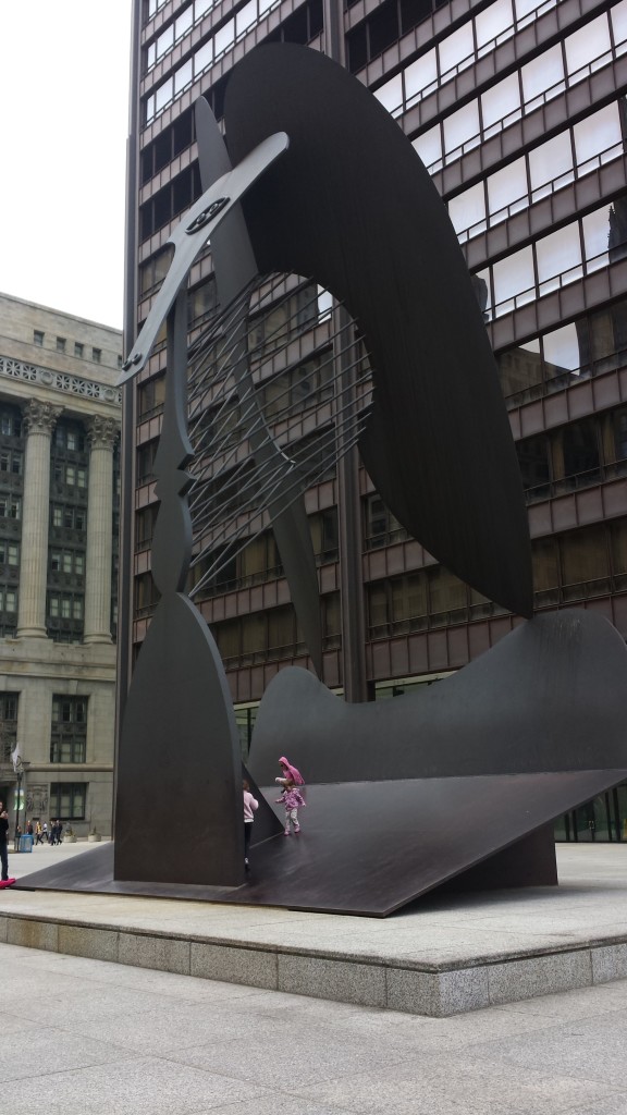 "The Picasso"  in the Daley Plaza of Chicago Loop.