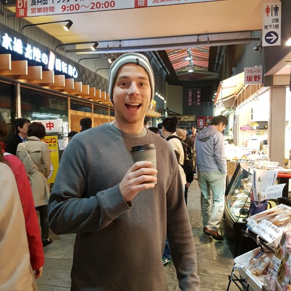 Billy excited for the food market