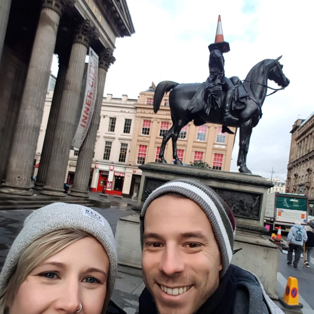 Meredith and Billy in Glasgow