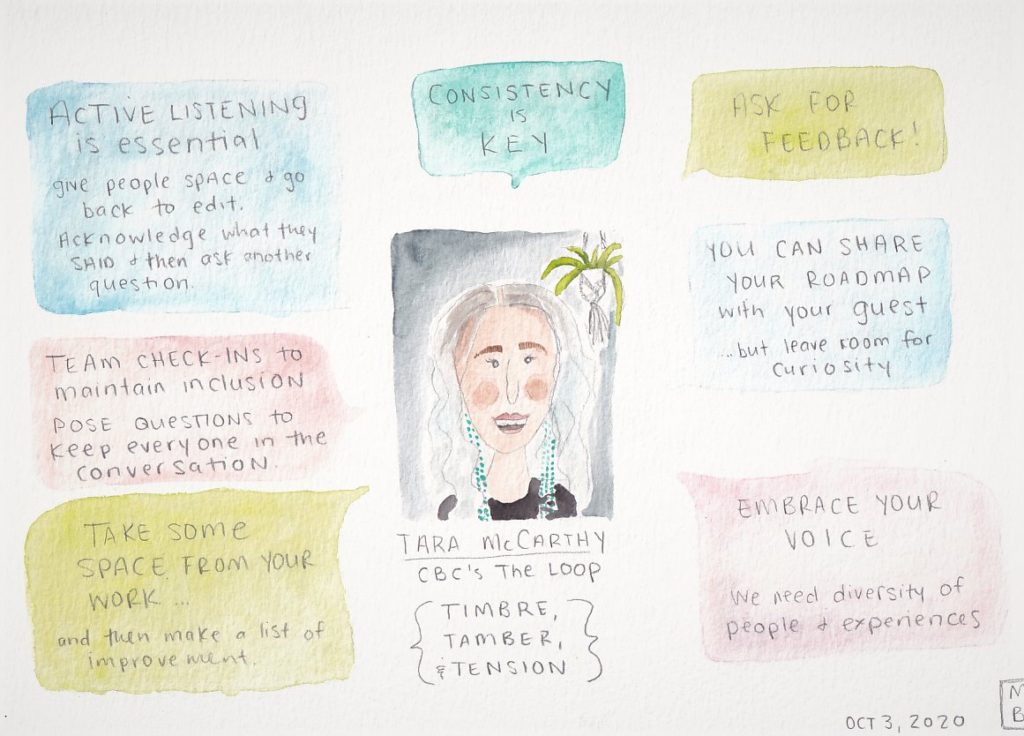 Tips from Tara McCarthy on voice and the art of the interview