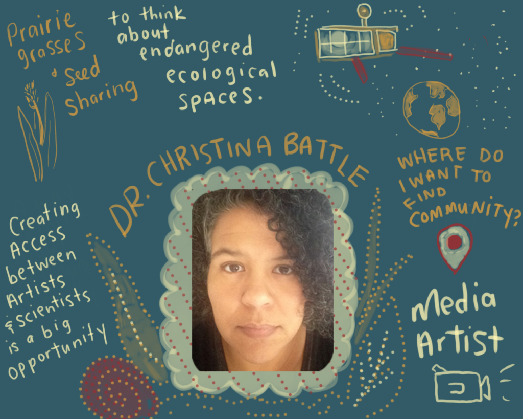 Dr. Christina Battle, "Creating access between artists and scientists is a big opportunity." 